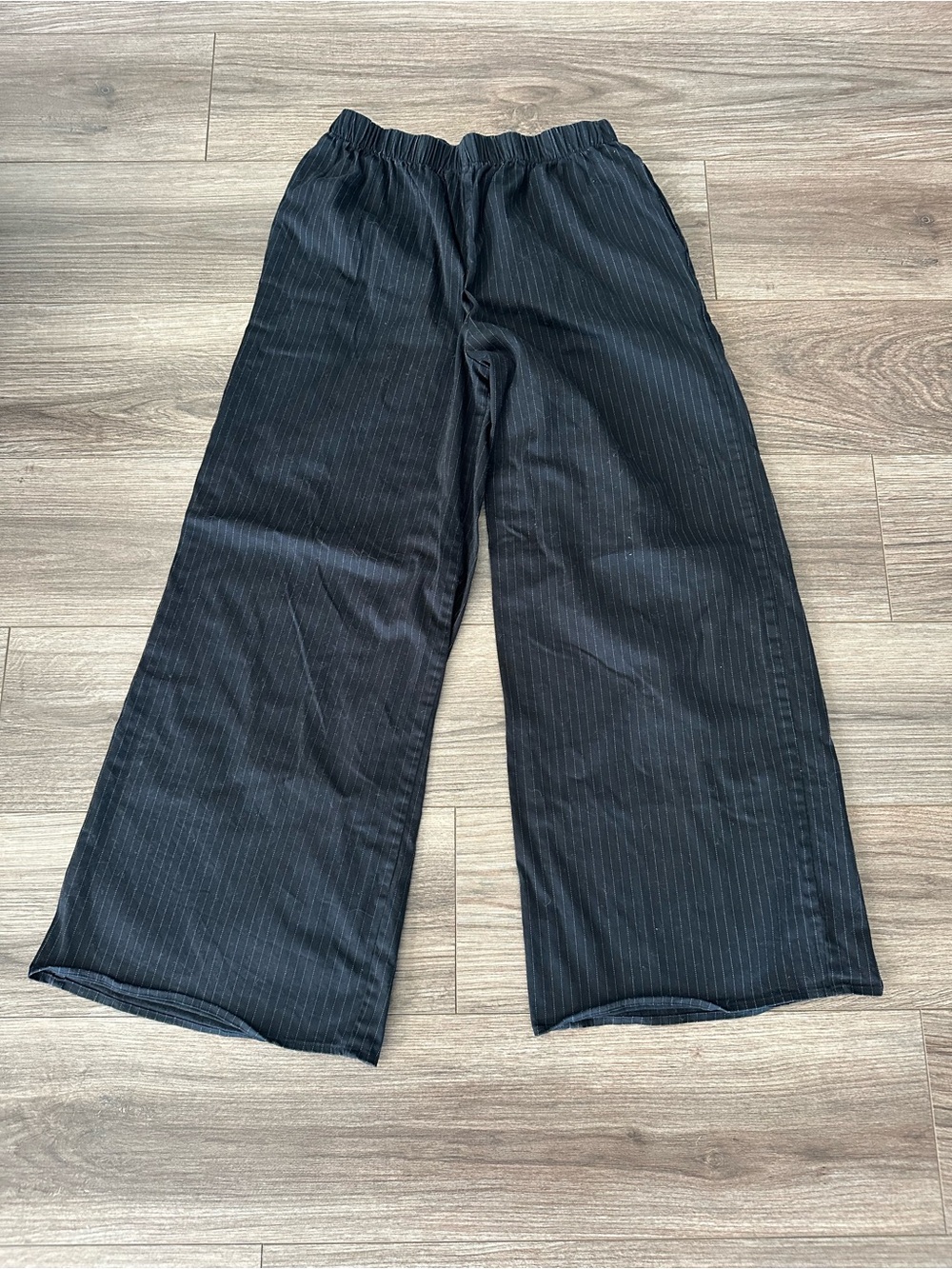 Urban Renewal Black Pinstripe Pants - Medium